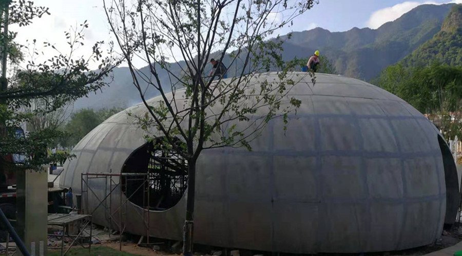 河源春沐小鎮定制GRC恐龍巨蛋