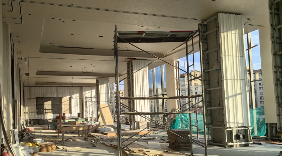 浙江新昌佰立酒店GRG墻面造型