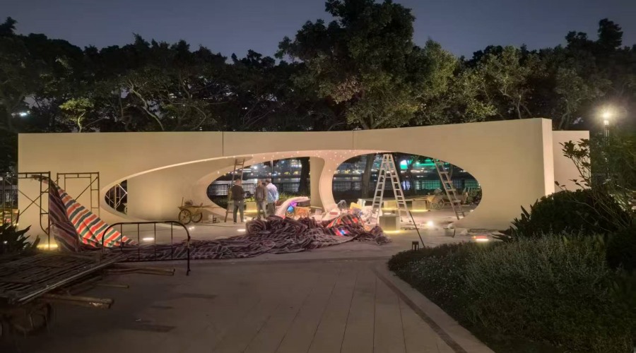 廣州南天名苑UHPC構(gòu)件雕塑工程案例