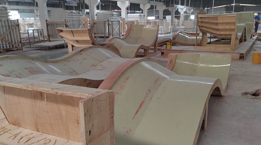 廣州天環廣場GRC水磨石坐凳工程案例