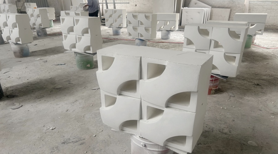 出口韓國GRC鏤空磚工程案例