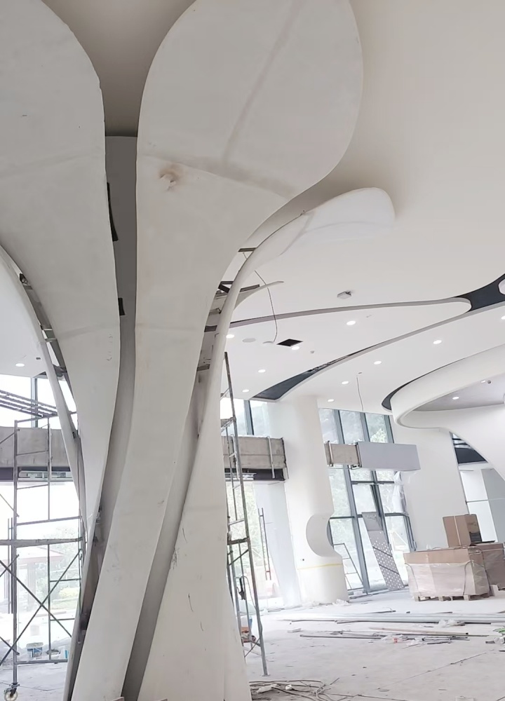 浙江溫州樂清GRG吧臺柱子的創新工程