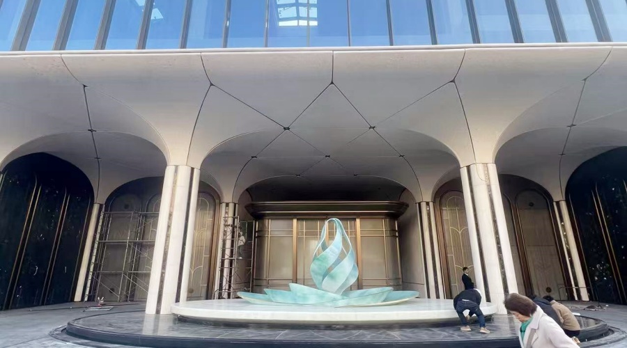 福建紫陽隱翠公館UHPC門頭柱子造型工程