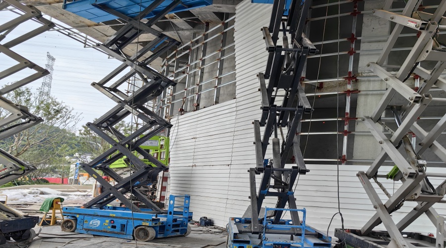 UHPC構件安裝現場