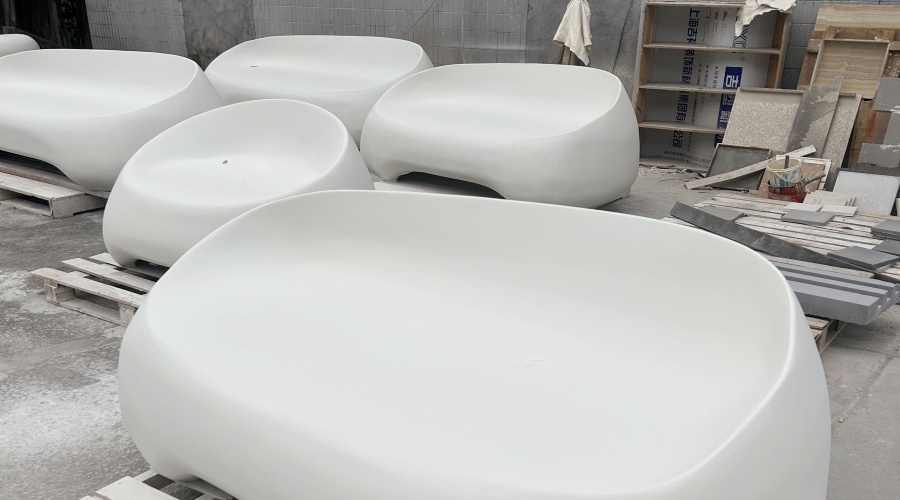 UHPC/GFRC坐凳樹池草階檔墻 UHPC/GFRC坐凳樹池草階檔墻